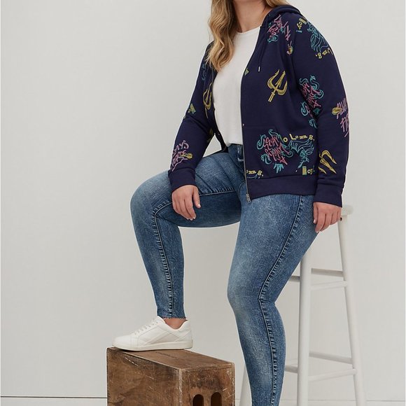 ZIP-UP HOODIE - FLEECE VILLAIN URSULA - Picture 4 of 5